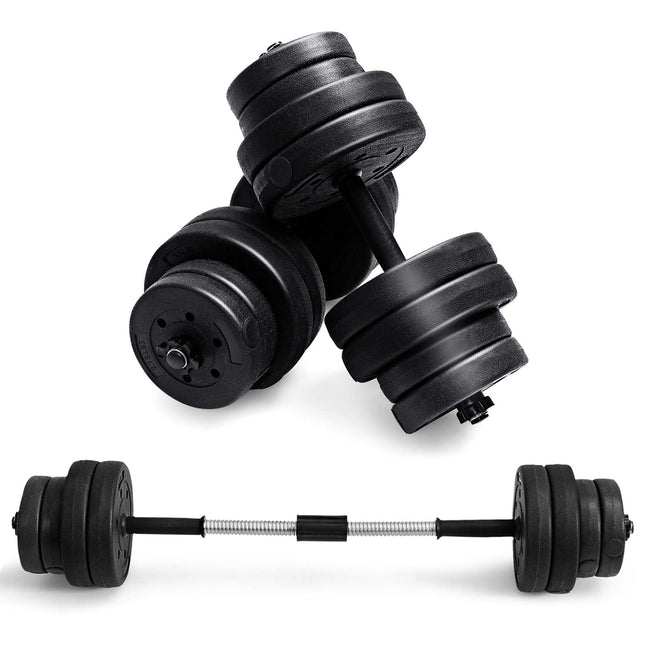 Adjustable Dumbbell Barbell Weight Pair 66 lbs - GoplusUS