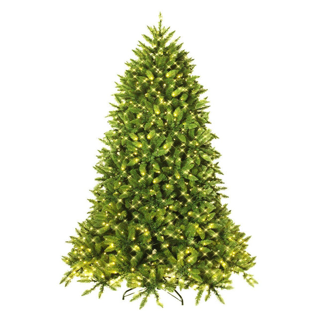 5ft Prelit Christmas Tree, Premium Hinged Artificial Fir Tree - GoplusUS