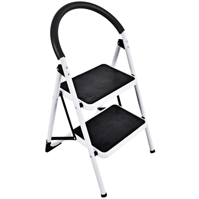 Step Ladder, Heavy Duty Folding 2 Step Ladder Step Stool