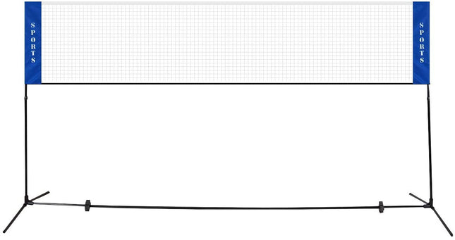 Portable Badminton Net, 2.5' to 5' Height Adjustable Kids Velleyball Tennis Pickleball Competition Training Net - GoplusUS