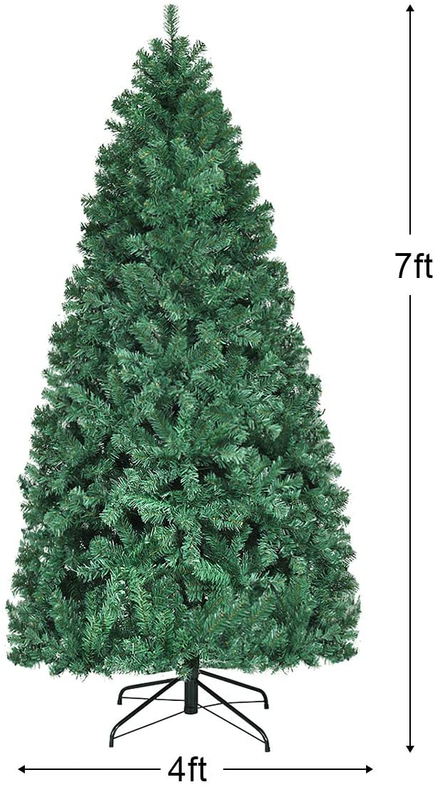 Pre-Lit Artificial Christmas Tree, Premium Hinged Spruce Tree