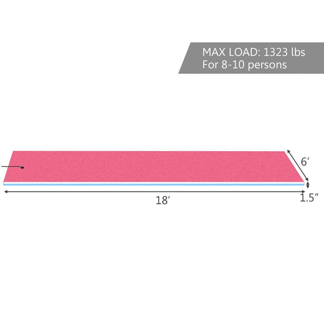 Floating Water Pad Mat, Tear-Resistant XPE Foam (18' x 6' /12' x 6') - GoplusUS