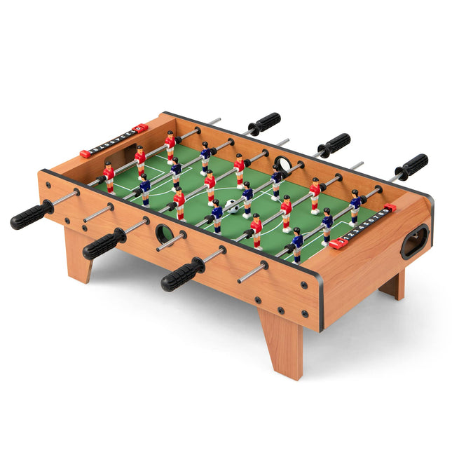 27" Foosball Table, Portable Tabletop Soccer Game