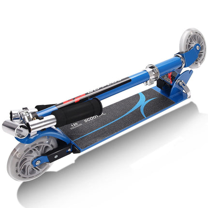 Folding Kick Scooter for Kids, 2 Flash Wheels Deluxe Aluminum - GoplusUS