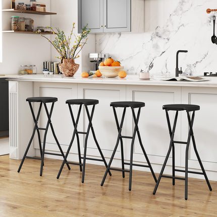 Goplus Folding Stool 27.5" Counter Height Backless Bar Chair with 330 lbs Capacity