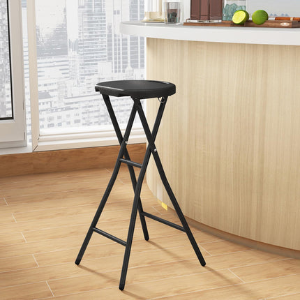 Goplus Folding Stool 27.5" Counter Height Backless Bar Chair with 330 lbs Capacity
