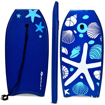 Goplus Body Board, Lightweight Bodyboard with EPS Core, XPE Deck, HDPE Slick Bottom - GoplusUS
