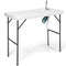 Folding Fish Table Fillet Hunting Cleaning Cutting Camping Sink Table - GoplusUS