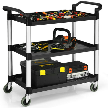 3-Tier Rolling Utility Cart with Wheels - GoplusUS