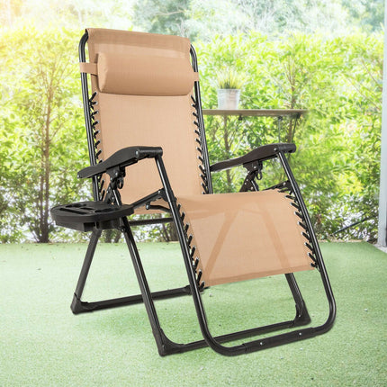 Zero Gravity Chair, 500-lb Capacity Oversized Recliner with Cup Holder