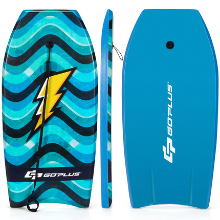 Goplus Super Lightweight Bodyboard, 37-41'' Body Board with EPS Core, XPE Deck - GoplusUS