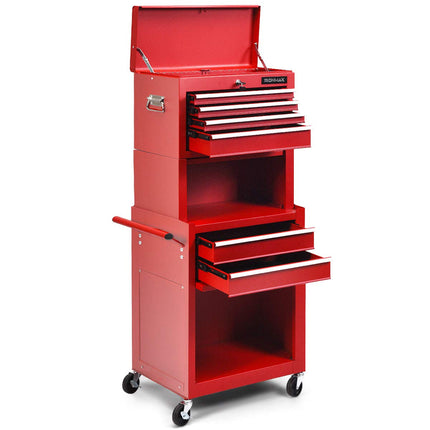 6-Drawer Rolling Tool Chest w/Riser - GoplusUS