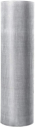 48'' x 50' 1/4 inch Hardware Cloth, 23 Gauge Square Galvanized Chicken Wire - GoplusUS