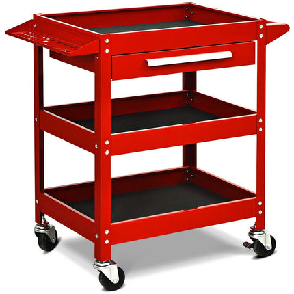 Service Tool Cart Tool Organizers, 330 LBS Capacity 3-Tray Rolling Utility Cart