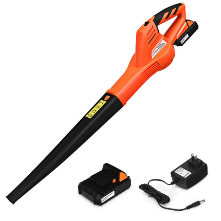 Goplus Cordless Leaf Blower, Rechargeable Leaf Sweeper w/Lithium Battery and Charger - GoplusUS