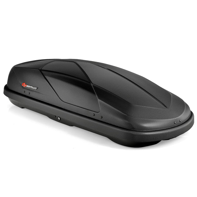 Cargo Box, Waterproof Rooftop Cargo Carrier, Heavy Duty Roof Storage Box - GoplusUS