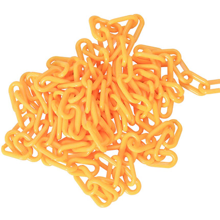 Plastic Chain Safety Barrier 125 FT Plastic Barrier Chain - GoplusUS