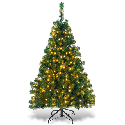 Goplus Artificial Christmas Tree Premium Spruce Hinged Tree, UL-Certified Transformer - GoplusUS