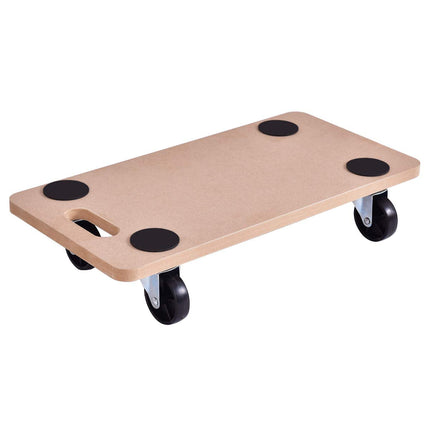 Moving Dolly Heavy Duty Wood Furniture Dollies Movers Carrier (23" x11.5" Platform) - GoplusUS