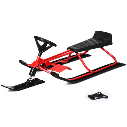 Ski Sled Slider Board with Twin Brakes - Goplus