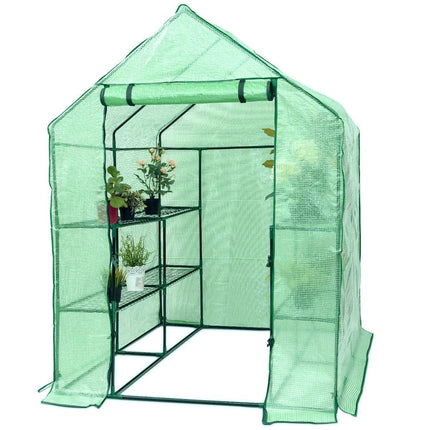 Greenhouse Indoor Outdoor Walk in Plant Gardening Green House 4.8" x 4.8" x 6.4" - GoplusUS
