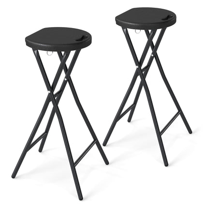 Goplus Folding Stool 27.5" Counter Height Backless Bar Chair with 330 lbs Capacity