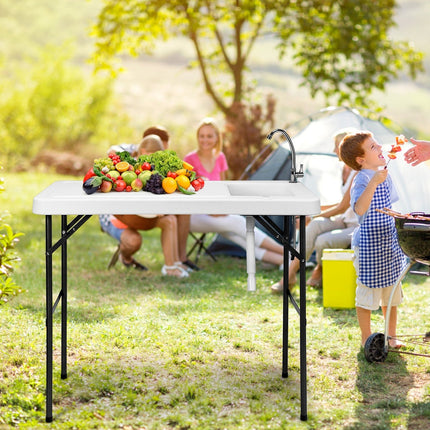Portable Folding Table Fish Fillet Hunting Cleaning Cutting Camping Picnic Outdoor Gardening Table