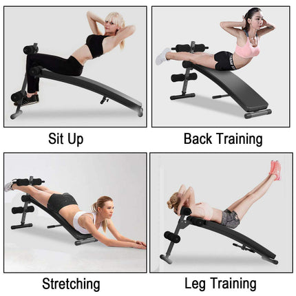 Adjustable Bench Sit up Bench Slant Board Decline Ab Bench Crunch Board - GoplusUS