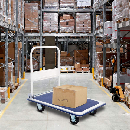 Goplus Folding Platform Cart 660 LBS Rolling Flatbed Cart - GoplusUS