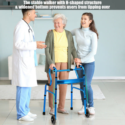 440LBS Foldable Standard Walker - GoplusUS