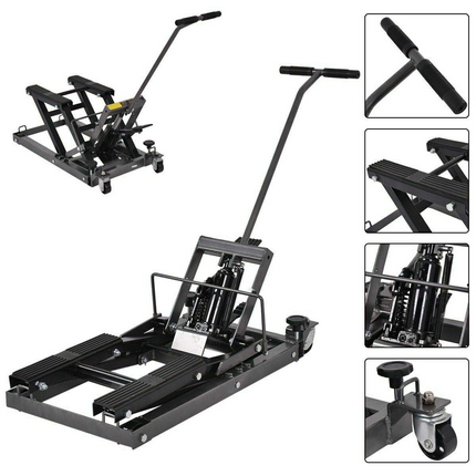 Goplus Motorcycle ATV Hydraulic Scissor Lift Jack Stand Quad Dirt Street Bike Hoist - GoplusUS