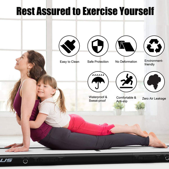 10ft Inflatable Air Gymnastic Mat - GoplusUS
