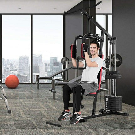 Multifunction Home Gym System Weight Training Exercise Workout Equipment Fitness Strength Machine - GoplusUS