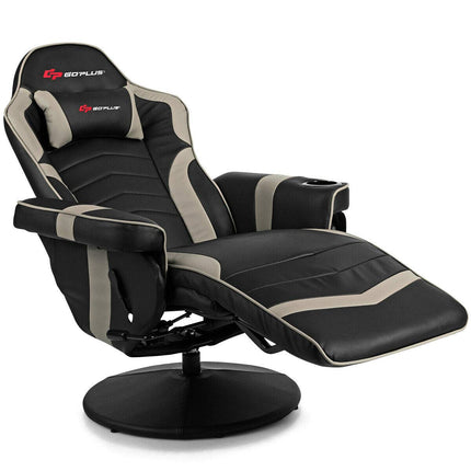Massage Gaming Chair, Racing Style Gaming Recliner - GoplusUS
