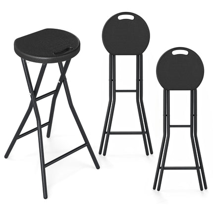 Goplus Folding Stool 27.5" Counter Height Backless Bar Chair with 330 lbs Capacity
