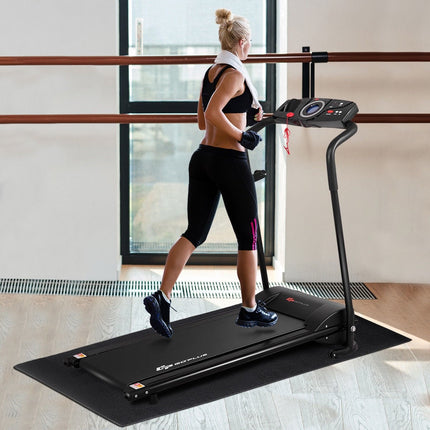 Thicken Treadmill Mat for Hardwood Floors High Density Waterproof PVC - Goplus