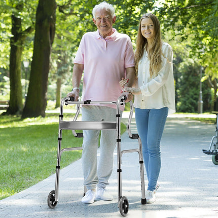 440LBS Foldable Standard Walker - GoplusUS