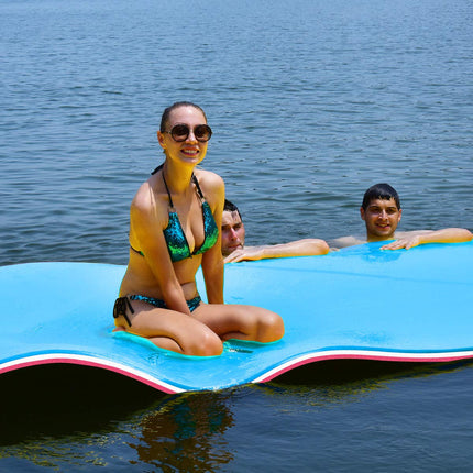 Floating Water Pad Mat, Tear-Resistant XPE Foam (18' x 6' /12' x 6') - GoplusUS
