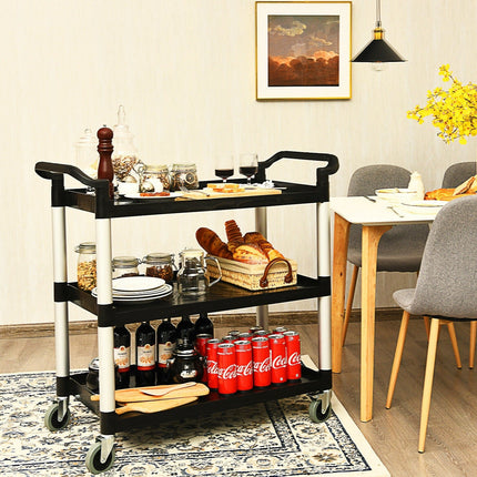 3-Tier Rolling Utility Cart with Wheels - GoplusUS