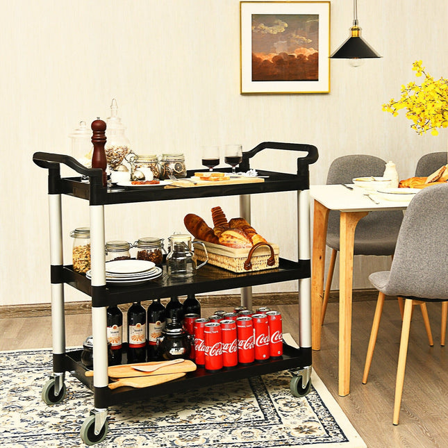 3-Tier Rolling Utility Cart with Wheels - GoplusUS