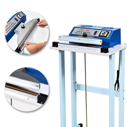 110V 12" Foot Pedal Impulse Sealer with Cutter - GoplusUS