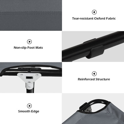 Folding Camping Cot, Heavy Duty Collapsible Foldable Bed - GoplusUS