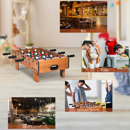 Mini Foosball Table, 27in Soccer Game Table - GoplusUS