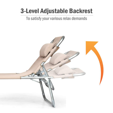 Adjustable Chaise Lounge Chair Recliner - GoplusUS