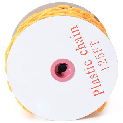 Plastic Chain Safety Barrier 125 FT Plastic Barrier Chain - GoplusUS