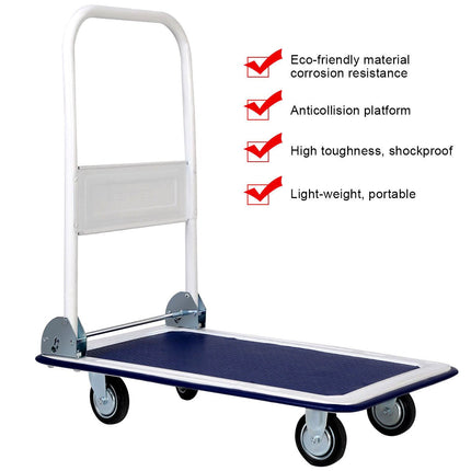 Goplus Folding Platform Cart 330LBS Rolling Flatbed Cart - GoplusUS