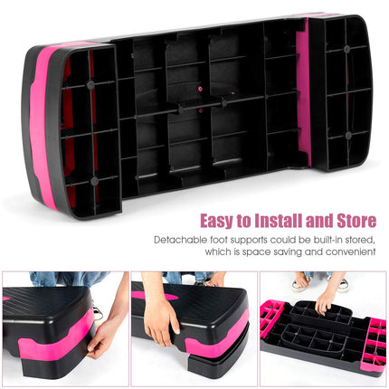 Step Platform, 26" Adjustable Aerobic Exercise Step Deck