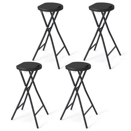 Goplus Folding Stool 27.5" Counter Height Backless Bar Chair with 330 lbs Capacity