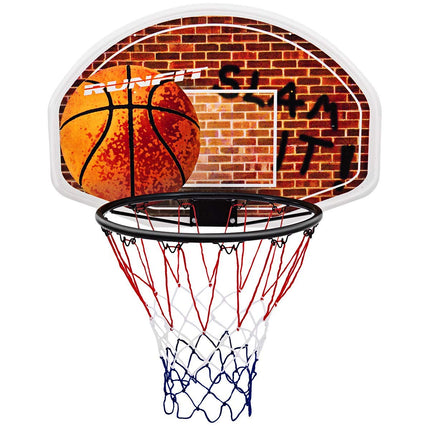 29" x 20" Mini Basketball Hoop Wall Mounted Portable Basketball Backboard - GoplusUS