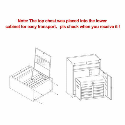 5-Drawer Rolling Tool Chest, Tool Storage Box - GoplusUS